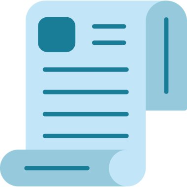 belge dosya simgesi vektör illüstrasyonu