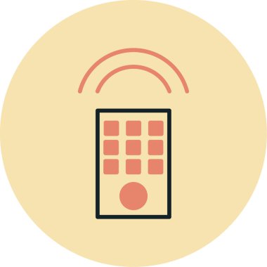 - Telefon. Web simgesi basit illüstrasyon