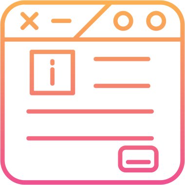 Bir web simgesinin vektör illüstrasyonu