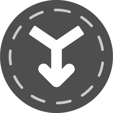 Ok ok yönü simgesi katı biçiminde