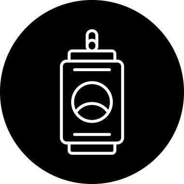 Benzersiz El Feneri Vektör Satırı Simgesi