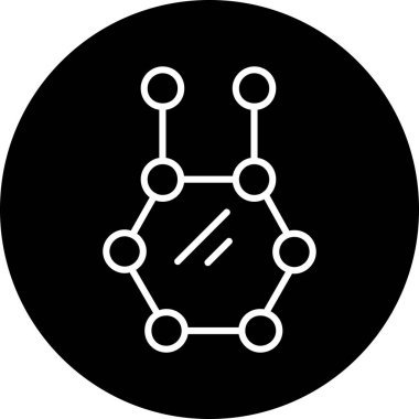 Bir b simgesinin vektör illüstrasyonu