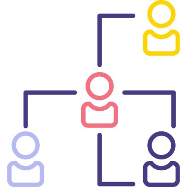 İş ve finans simgesinin vektör illüstrasyonu