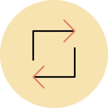 ok simgesi vektör illüstrasyonu