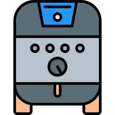 Bir karikatür kamera simgesinin vektör çizimi