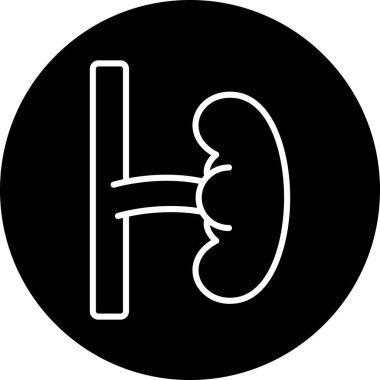 İnsan organı simgesi, basit tasarım