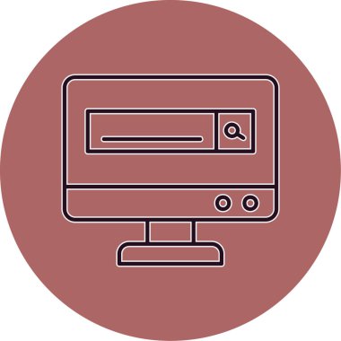 Web simgesi vektör illüstrasyonu