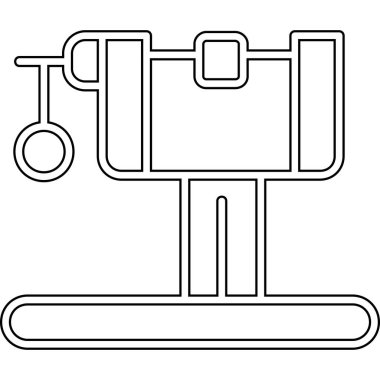 Patenci ikonu. Beyaz arkaplanda izole edilmiş web tasarımı için basit yapı aracı vektör simgesi biçimi