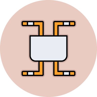 Kaykay. Web simgesi basit illüstrasyon