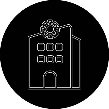 Moda Biçimli Ev Simgesi İzole Arkaplan