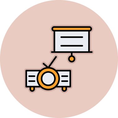 vektör lcd simgesi illüstrasyonu