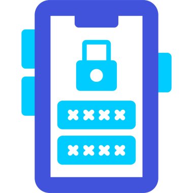 mobil ödeme düz simgesi, vektör illüstrasyonu