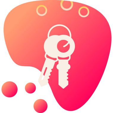 Anahtar. Web simgesi basit illüstrasyon