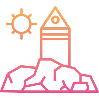 Çizgi film simgesinin vektör çizimi