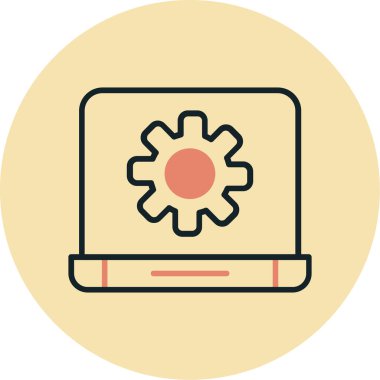 Modern simgenin vektör illüstrasyonu