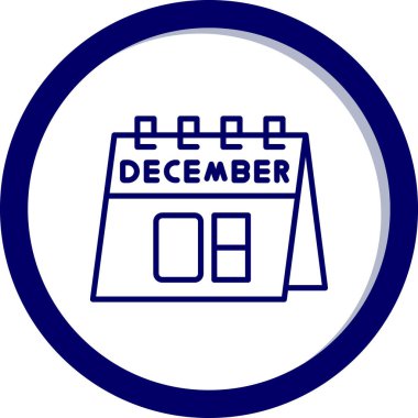 Takvim simgesinin vektör illüstrasyonu