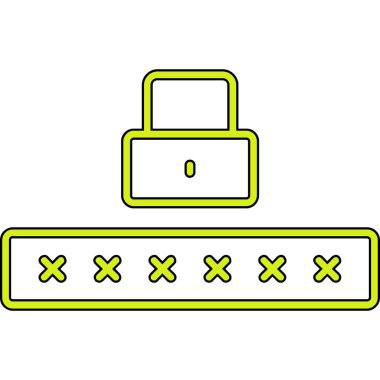 veri güvenlik simgesi. Web için veri güvenlik vektör simgelerinin özet çizimi