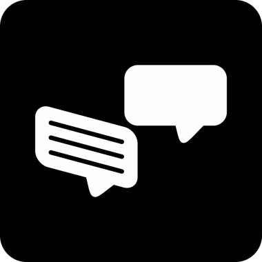 Sohbet simgesi, vektör çizimi