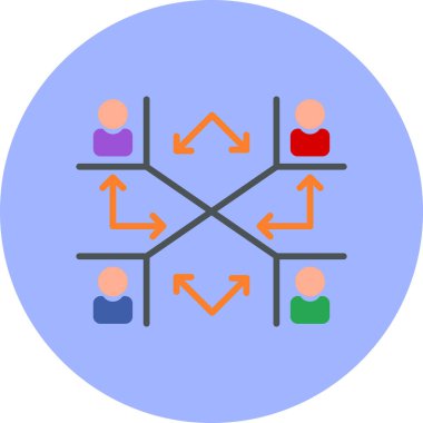 İnsan simgesinin vektör illüstrasyonu