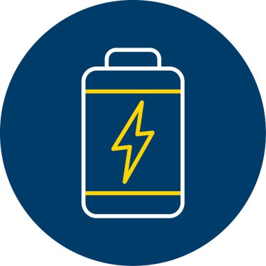 pil simgesi, vektör illüstrasyonu