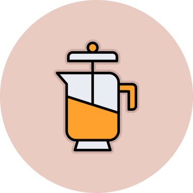 Çay. Web simgesi basit illüstrasyon