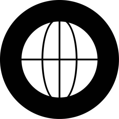 dünya simgesi, vektör illüstrasyonu