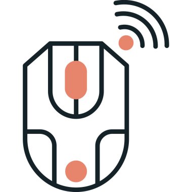 Kablosuz. Web simgesi basit illüstrasyon