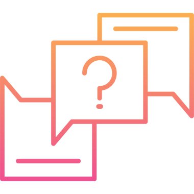 Sohbet simgesi vektör illüstrasyonu