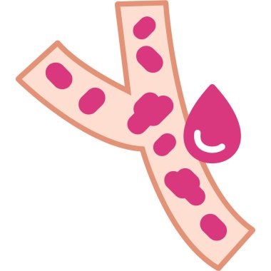 Kanser kanseri. Web simgesi basit illüstrasyon