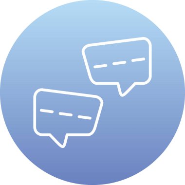 Konuşma balonu. vektör illüstrasyonu