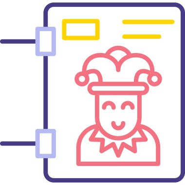 Şef aşçı ikonu, modern basit çizim