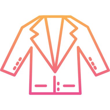 Ceket simge vektör çizim