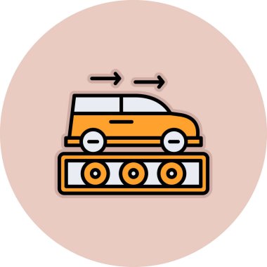 araba simgesi vektör illüstrasyonu