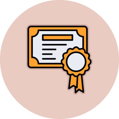 Rozet simgesi, vektör illüstrasyonu