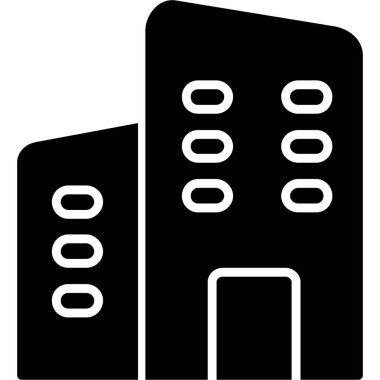 Bina. Web simgesi basit tasarım