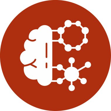 beyin ikonu vektör illüstrasyonu