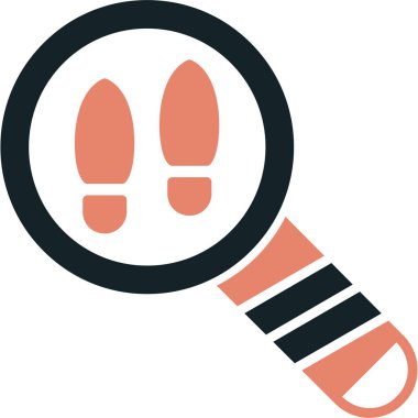 Büyüteç simgesini vektör çizim