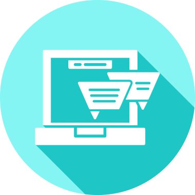 Alışveriş. Web simgesi basit illüstrasyon