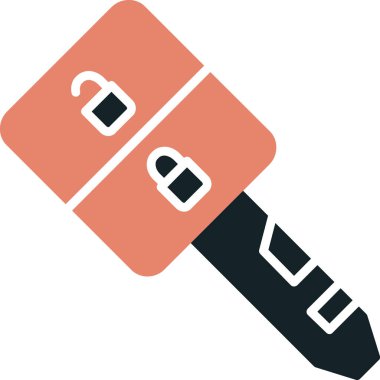 Bir fırçanın karikatür simgesinin vektör çizimi