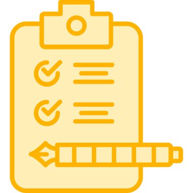 kontrol listesi simgesi vektör illüstrasyonu