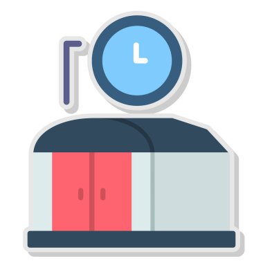 tren. Web simgesi basit illüstrasyon