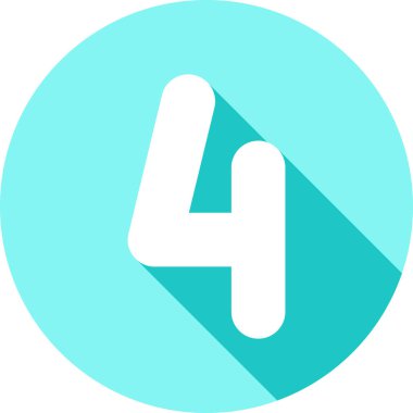 dört numara işareti.