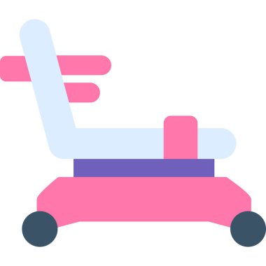 Tekerlekli. Web simgesi basit tasarım