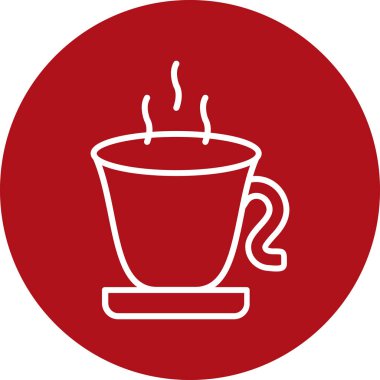 Kahve ikonu vektör illüstrasyonu