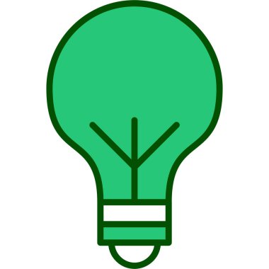 ampul ışığı vektörü ince çizgi simgesi