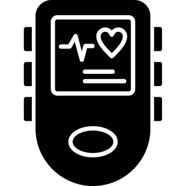 akıllı telefon simgesi ile akıllı kalp, basit tasarım