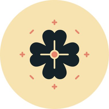 Moda tarzında izole edilmiş çiçek simgesi