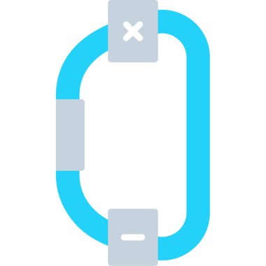 İzole edilmiş tek bir zincirin vektör çizimi