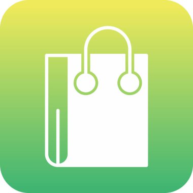 alışveriş poşeti vektör simgesi