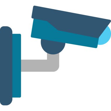 CCTV kamera simgesi vektör illüstrasyonu